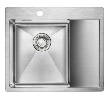 Кухонная мойка Paulmark Alster 59 PM825951-BSL Брашированная сталь