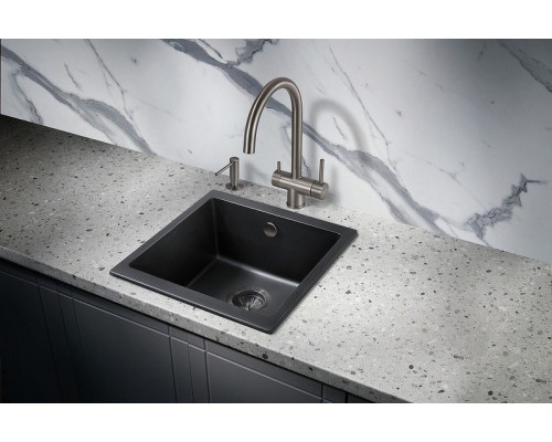 Кухонная мойка Milacio Leon 45 Cuarzo MC.77091 Черная матовая