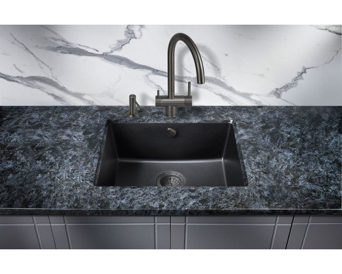 Кухонная мойка Milacio Leon 55 Cuarzo MC.77081 Черная матовая