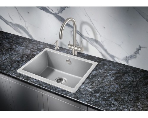 Кухонная мойка Milacio Leon 55 Cuarzo MC.77083 Серый металлик