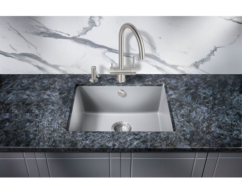 Кухонная мойка Milacio Leon 55 Cuarzo MC.77083 Серый металлик