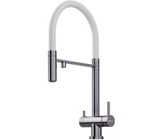 Смеситель для кухни Omoikiri Kanto-BN-WH 4994298 Нержавеющая сталь Белый