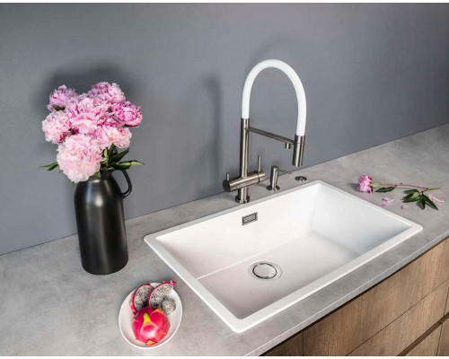 Смеситель для кухни Omoikiri Kanto-BN-WH 4994298 Нержавеющая сталь Белый