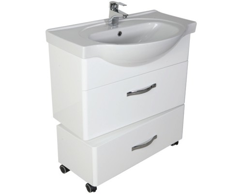 Подкатная тумба Bellezza Анкона 80 Белая