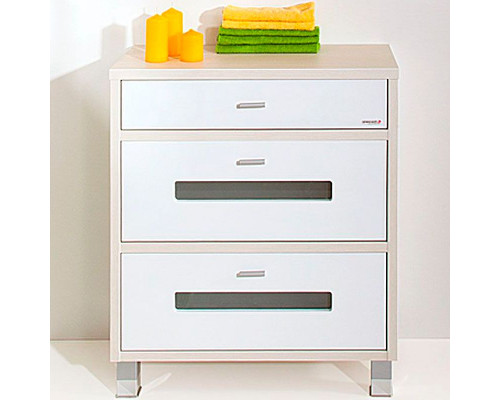 Комод Бриклаер Бали 70 4627125412059 Светлая лиственница Белый глянцевый