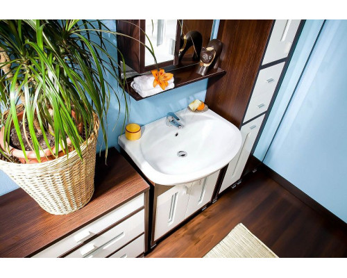 Комод Бриклаер Бали 70 4627125411878 Венге Белый глянцевый