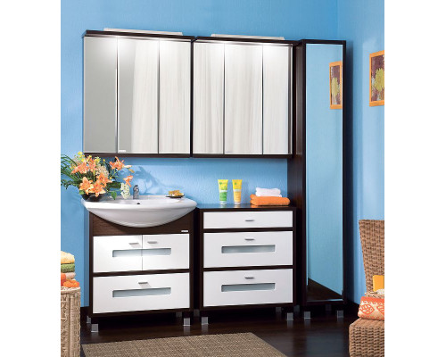 Комод Бриклаер Бали 70 4627125411878 Венге Белый глянцевый