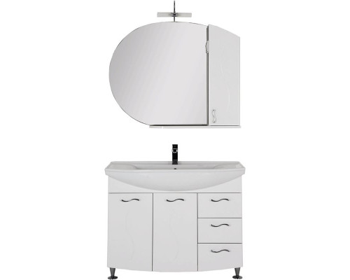 Комплект мебели для ванной Aquanet Моника 105 187564 Белый