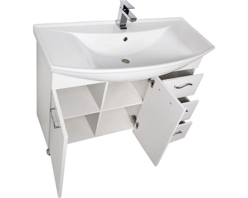 Комплект мебели для ванной Aquanet Моника 105 187564 Белый