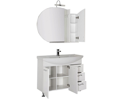 Комплект мебели для ванной Aquanet Моника 105 187564 Белый