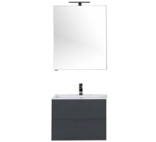 Комплект мебели для ванной Aquanet Алвита 60 184576 подвесной Серый антрацит