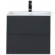 Комплект мебели для ванной Aquanet Алвита 60 184576 подвесной Серый антрацит