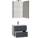 Комплект мебели для ванной Aquanet Алвита 60 184576 подвесной Серый антрацит