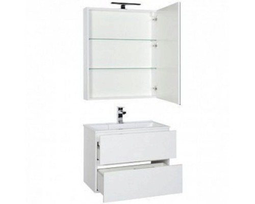 Комплект мебели для ванной Aquanet Алвита 70 184620 подвесной Белый