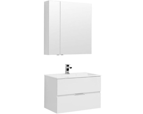 Комплект мебели для ванной Aquanet Алвита 80 237347 подвесной Белый