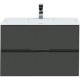 Комплект мебели для ванной Aquanet Алвита 80 241387 подвесной Серый антрацит