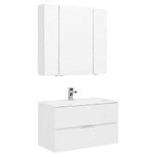 Комплект мебели для ванной Aquanet Алвита 90 237349 подвесной Белый