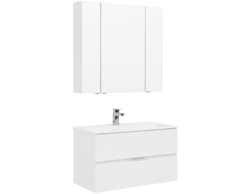 Комплект мебели для ванной Aquanet Алвита 90 237349 подвесной Белый