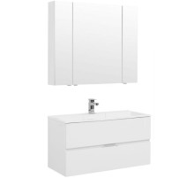 Комплект мебели для ванной Aquanet Алвита 100 237360 подвесной Белый