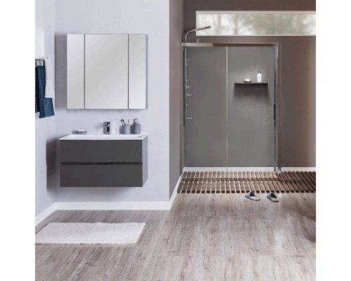 Комплект мебели для ванной Aquanet Алвита 100 241397 подвесной Серый антрацит