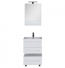 Комплект мебели для ванной Aquanet Нота 58 230291 подвесной Белый