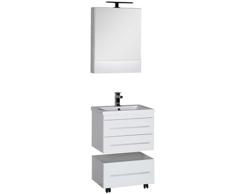 Комплект мебели для ванной Aquanet Нота 58 230291 подвесной Белый