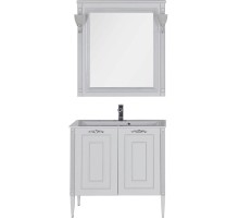 Комплект мебели для ванной Aquanet Паола 90 182133 Белый Серебро