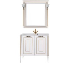 Комплект мебели для ванной Aquanet Паола 90 187844 Белый Золото