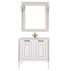 Комплект мебели для ванной Aquanet Паола 90 187844 Белый Золото