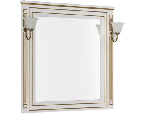 Комплект мебели для ванной Aquanet Паола 90 187844 Белый Золото