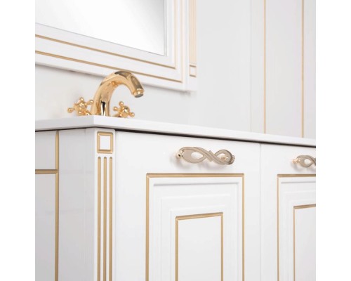 Комплект мебели для ванной Aquanet Паола 90 187844 Белый Золото