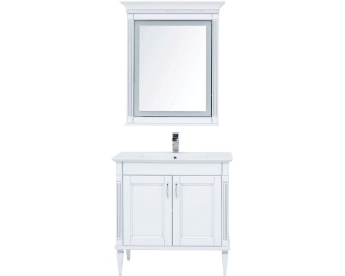 Комплект мебели для ванной Aquanet Селена 90 233126 Белый Серебро