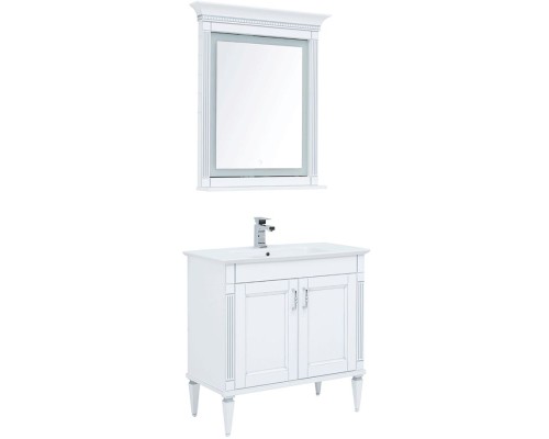 Комплект мебели для ванной Aquanet Селена 90 233126 Белый Серебро