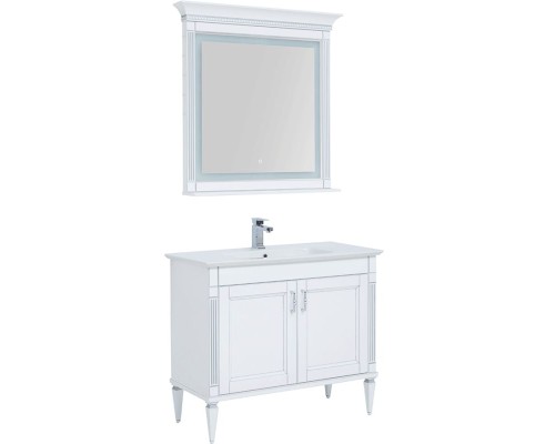 Комплект мебели для ванной Aquanet Селена 105 233125 Белый Серебро