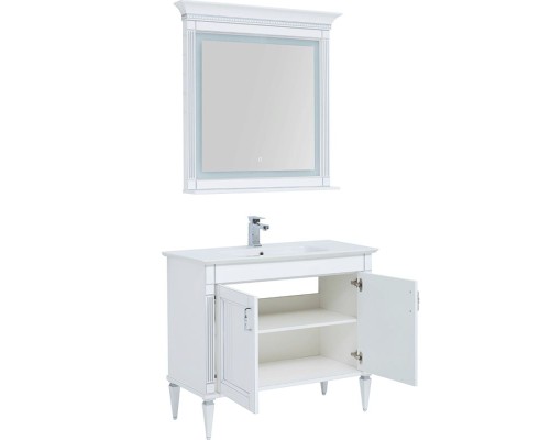 Комплект мебели для ванной Aquanet Селена 105 233125 Белый Серебро