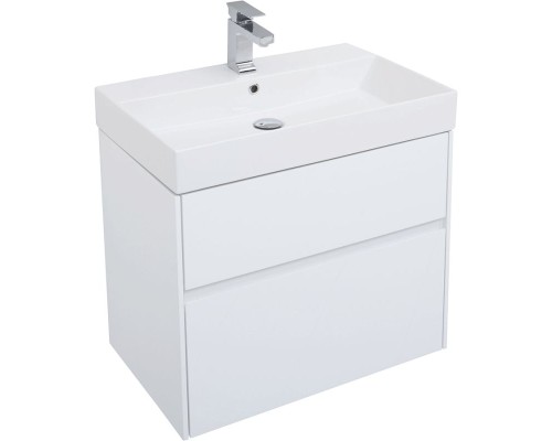 Комплект мебели для ванной Aquanet Бруклин 70 207804 подвесной Белый глянец