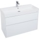 Комплект мебели для ванной Aquanet Бруклин 100 207800 подвесной Белый глянец