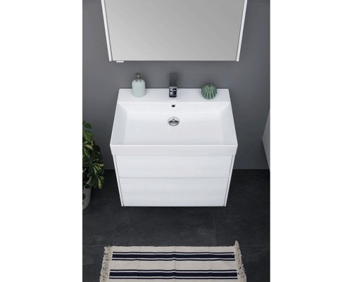 Комплект мебели для ванной Aquanet Бруклин 100 207800 подвесной Белый глянец