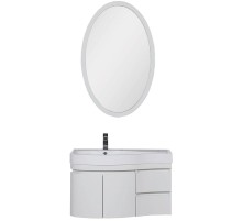 Комплект мебели для ванной Aquanet Сопрано 95 L 169344 Белый