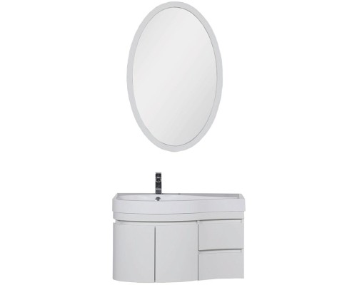 Комплект мебели для ванной Aquanet Сопрано 95 L 169344 Белый