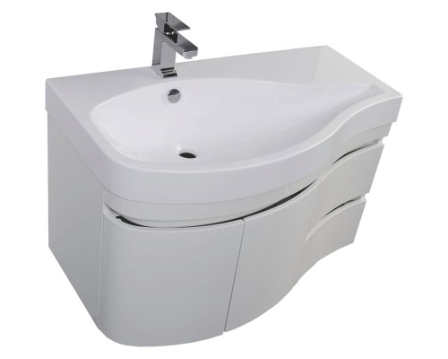 Комплект мебели для ванной Aquanet Сопрано 95 L 169344 Белый