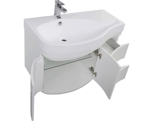 Комплект мебели для ванной Aquanet Сопрано 95 L 169344 Белый