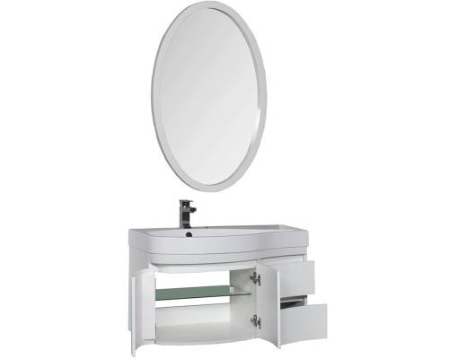 Комплект мебели для ванной Aquanet Сопрано 95 L 169344 Белый