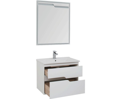 Комплект мебели для ванной Aquanet Модена 75 199306 Белый глянец