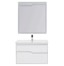 Комплект мебели для ванной Aquanet Модена 85 199305 Белый глянец