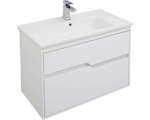 Комплект мебели для ванной Aquanet Модена 85 199305 Белый глянец