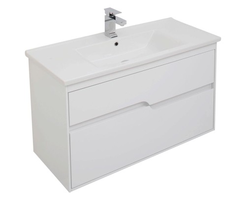 Комплект мебели для ванной Aquanet Модена 100 199303 Белый глянец