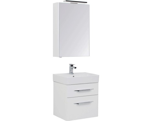 Комплект мебели для ванной Aquanet Виченца 60 199301 Белый глянец