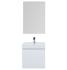 Комплект мебели для ванной Aquanet Йорк 60 203642 подвесной Белый глянец