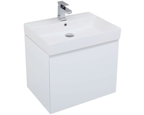 Комплект мебели для ванной Aquanet Йорк 70 203643 подвесной Белый глянец